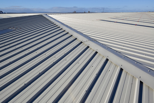 Trapezoidal profile of the Kingspan roof