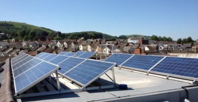 Solar power in the UK almost doubled in 2014