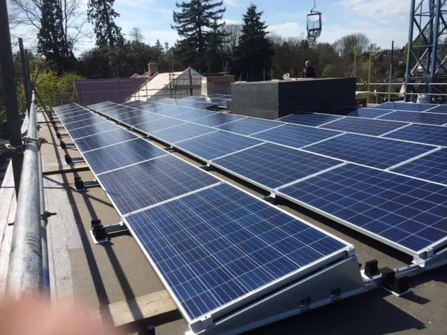 Solar PV Installation at Egham Hill Student Accommodation, London
