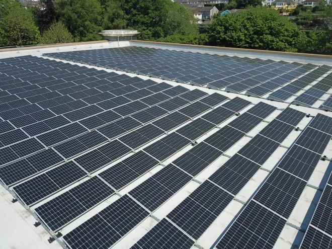 Commercial Solar Panel installation