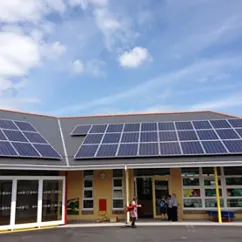 Solar panel installation at Ty Croes School, Carmarthen
